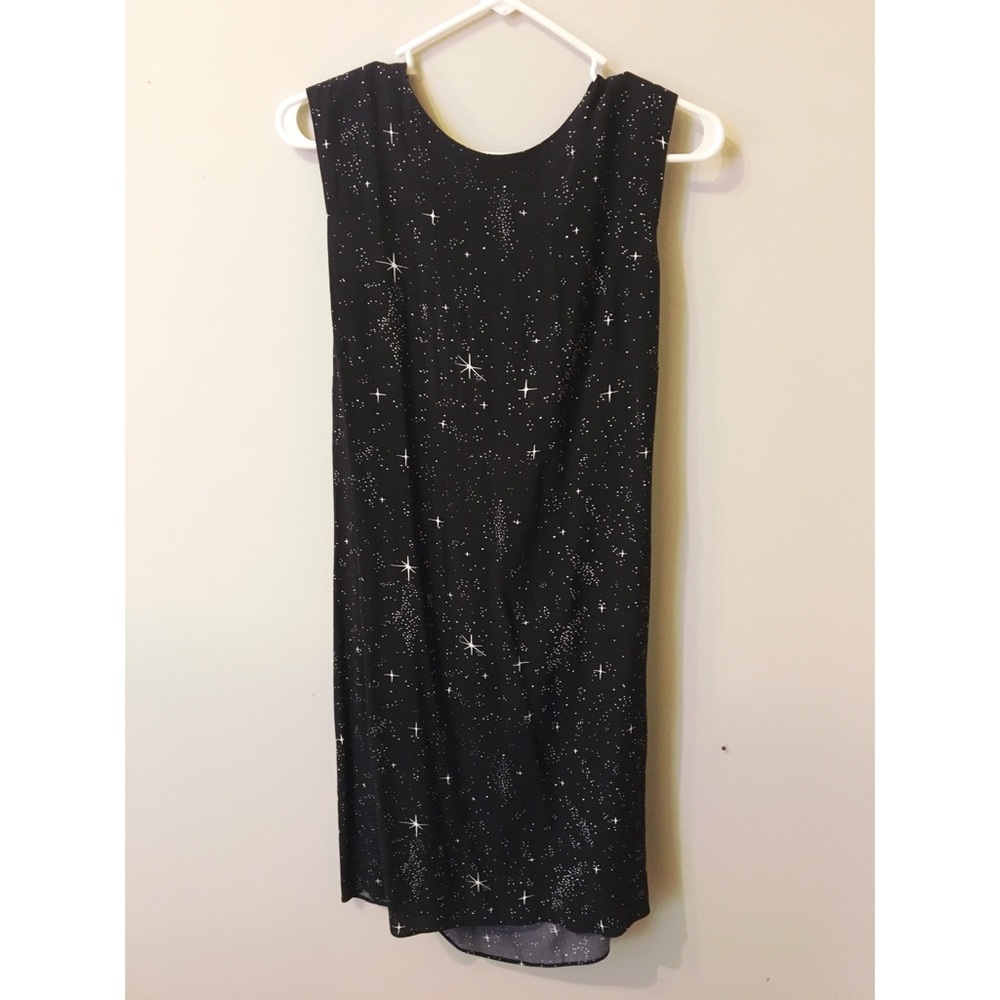 & other stories constellation open back dress